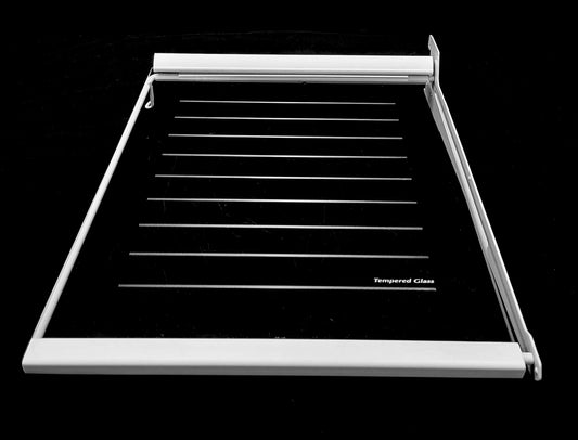 WR71X10090 WR32X10125 GE Refrigerator Left Glass Cantilever Shelf