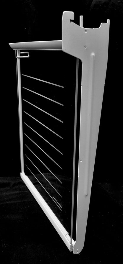 WR71X10090 WR32X10125 GE Refrigerator Left Glass Cantilever Shelf