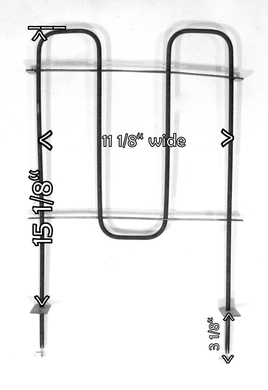 broil element measurements