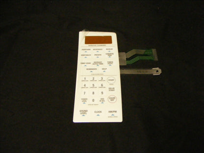 WB27X10762 GE MICROWAVE WHITE KEY PANEL