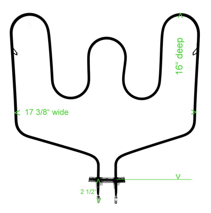 WB44t10018 GE Range Oven Bake Element