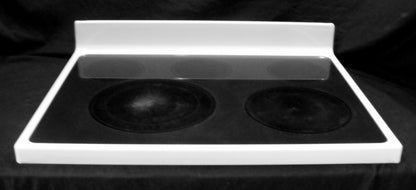 white stove top