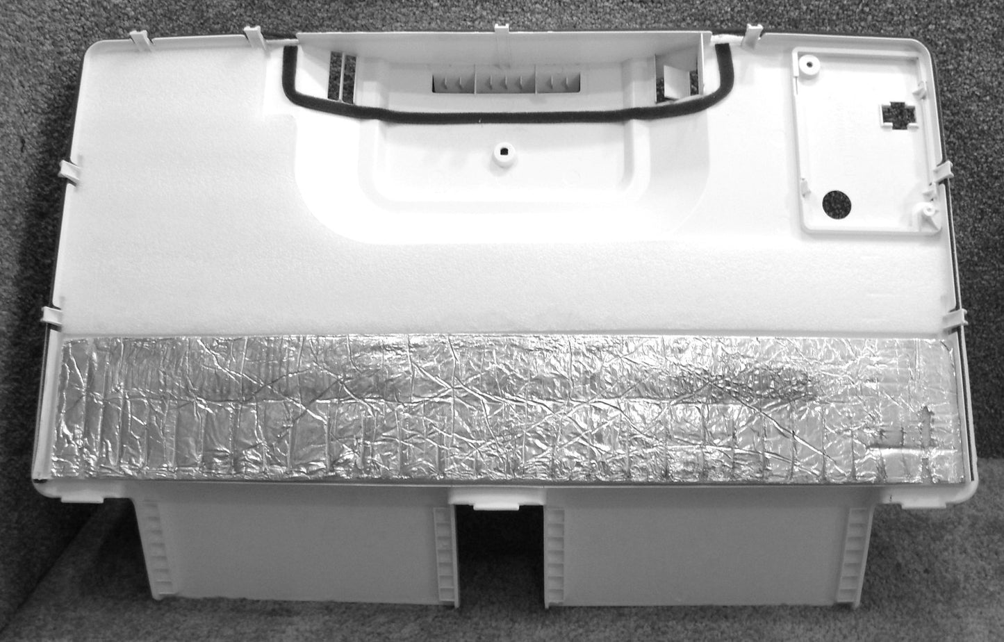WR17X11594 GE Refrigerator Evaporator Fan Cover Assembly