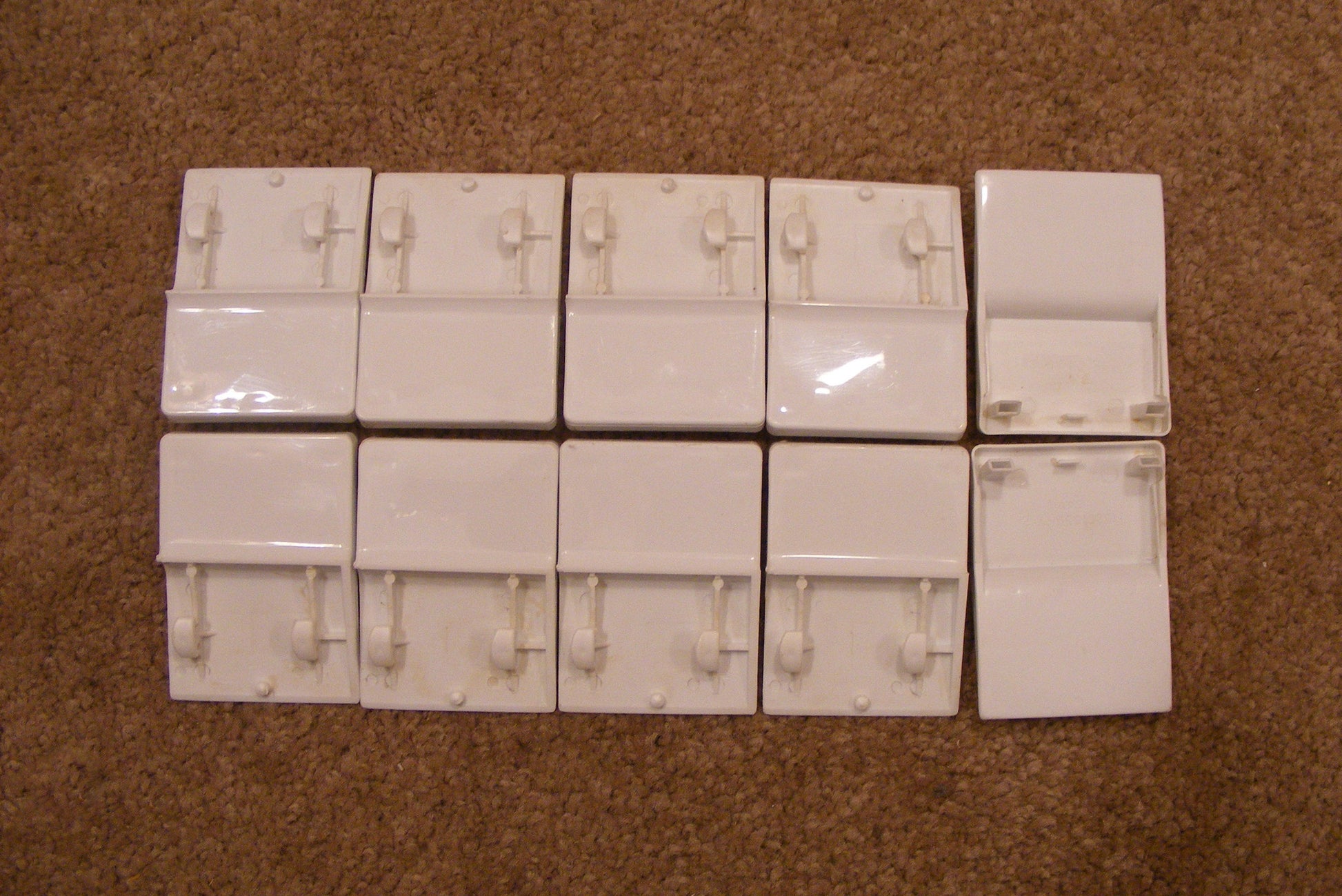 WR2X7503 WR2X7504 GE Refrigerator Freezer Door Shelf End Cap Set of 10