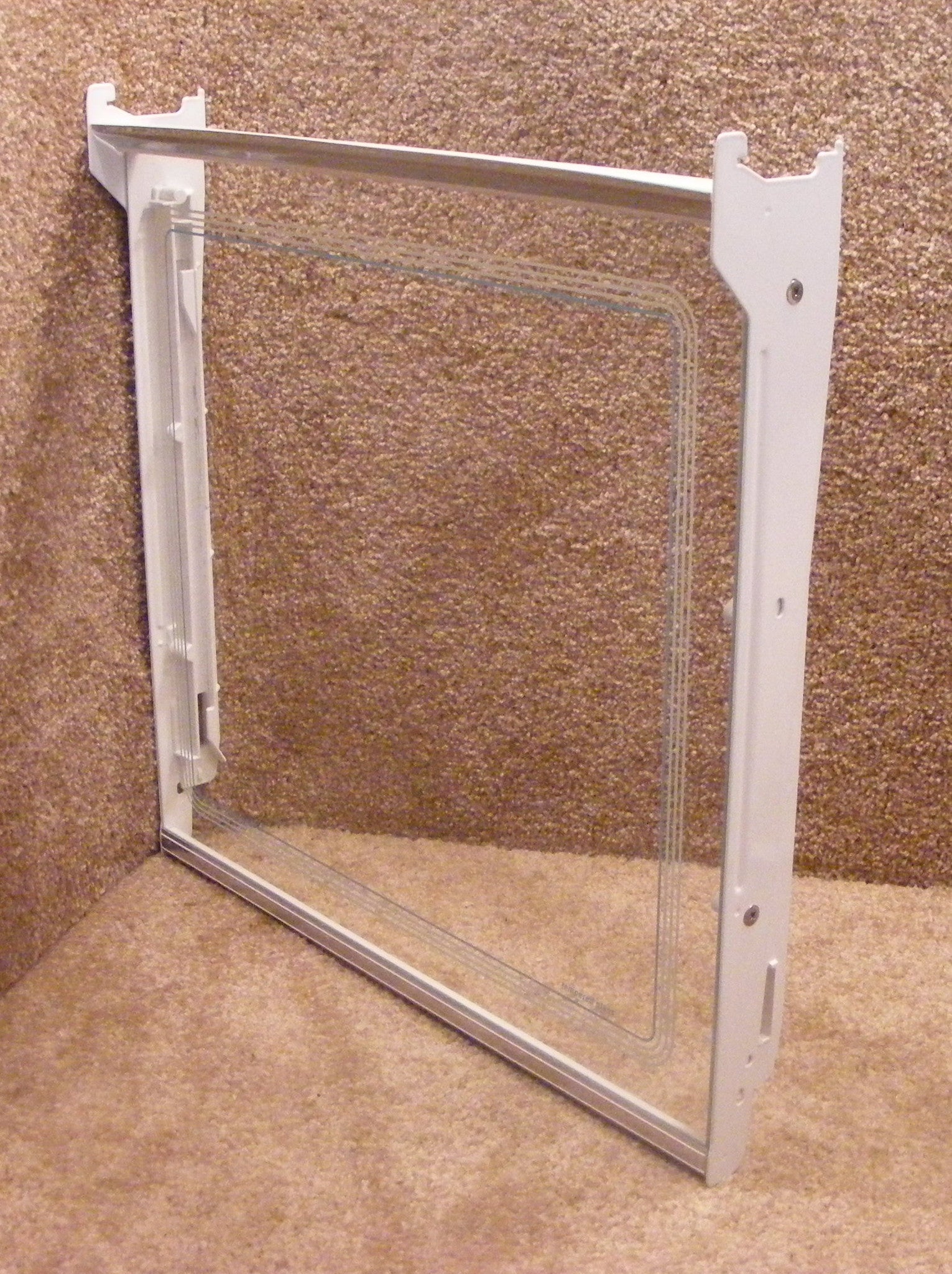 WR71X2292 GE Refrigerator Meat Pan Shelf with Glass WR32X1346 